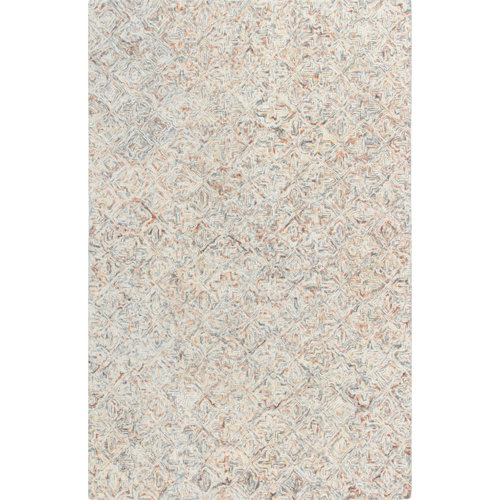 CompanyC Barranco Hand Tufted Wool Orange/Blue/Beige Area Rug & Reviews